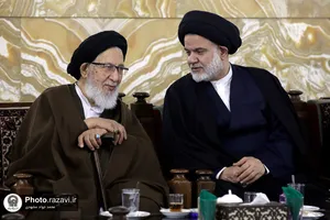 دیدار جمعی از علمای مشهد با شیخ ابراهیم زکزاکی و تولیت آستان قدس رضوی