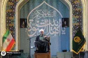 گردهمایی زائرین غیر ایرانی در حمایت از مردم فلسطین