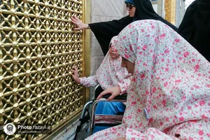 تشرف دانش&zwnj;آموزان مدرسه استثنایی امام رضا(ع) تهران به حرم مطهر رضوی