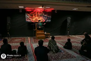 آیین سوگواری شب تاسوعای حسینی در دبیرستان امام رضا علیه السلام