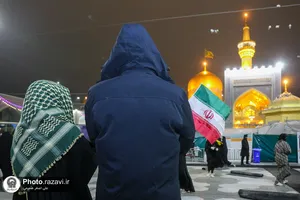 بانگ الله اکبر در حرم مطهر رضوی