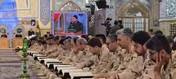 از پاسداری امنیت تا تلاوت آیات رحمت در حریم رضوی