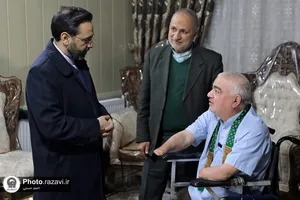 دیدار قائم مقام تولیت آستان قدس رضوی با سید رضا سجادنیا