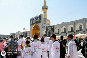 مراسم استقبال از کاروان پیاده مشهد تا کربلا