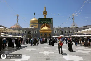 کتیبه های مناسبتی دهه کرامت در حرم مطهر رضوی