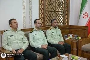 دیدار فرماندهان انتظامی استان خراسان رضوی با تولیت آستان قدس رضوی