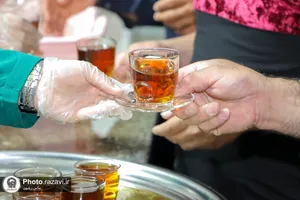 حضور خدمتگذاران کانون فرهنگی حضرت جوادالائمه(علیه&zwnj;السلام) در چایخانه حضرت