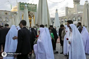 دیدار ۱۱۴ زوج دانشجوی دانشگاه&zwnj;های مشهد با تولیت آستان قدس رضوی