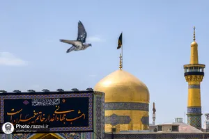 کتیبه آرایی اماکن متبرکه رضوی در دهه پایانی ماه صفر