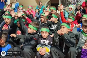 حضور خدام حرم مطهر رضوی بین آوارگان سوری