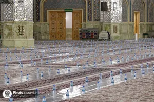 سفره باشکوه کریم اهل بیت علیهم&zwnj;السلام در حرم مطهر رضوی
