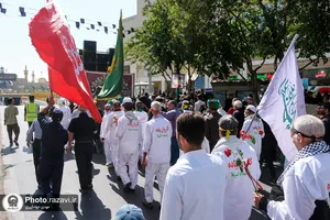 مراسم استقبال از کاروان پیاده مشهد تا کربلا