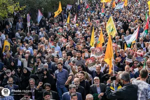 تشییع پیکر شهید نیلفروشان در مشهد