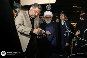 بازدید تولیت آستان قدس رضوی از موکب دخترانه نجمه