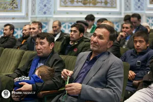 آیین شکرانه خدمت در حرم مطهر رضوی