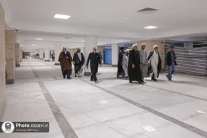 بازدید مدیران حوزه نمایندگی ولی&zwnj;فقیه در وزارت جهاد کشاورزی از بخش&zwnj;های مختلف حرم امام رضا علیه&zwnj;السلام