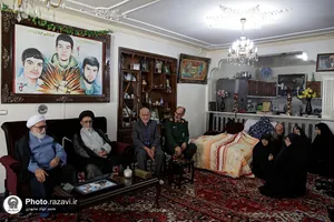 دیدار تولیت آستان قدس رضوی با خانواده شهیدان صبوری
