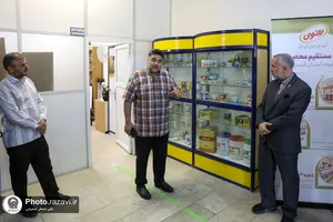 بازدید کارکنان و خدام حرم مطهر از شرکت فرآورده&zwnj;های لبنی رضوی