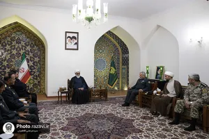 دیدار فرمانده منطقه پدافند هوایی شمال شرق کشور با تولیت آستان قدس رضوی