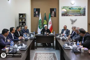 بازدید جمعی از مدیران عتبه حسینی از نمایشگاه رواق خدمت