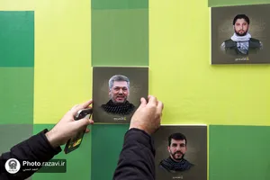 حضور شرکت کنندگان رویداد هنری &laquo;پرچم بر زمین نمی&zwnj;افتد&raquo; در صحن قدس