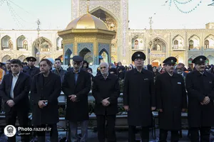 آیین خطبه هشتمین سالگرد ارتحال آیت الله واعظ طبسی در حرم مطهر رضوی