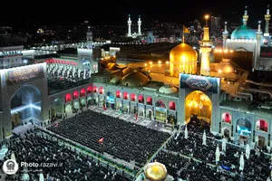 مراسم شام غریبان امام حسین(علیه&zwnj;السلام) در حرم مطهر رضوی