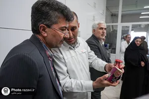 بازدید معاون آموزش متوسطه اداره کل آموزش و پرورش خراسان رضوی از صنایع غذایی رضوی