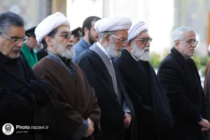 بزرگداشت آیت الله واعظ طبسی در حرم مطهر رضوی