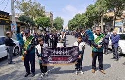 برگزاری قافله سوگواری خادم‌یاران اهر در شهادت امام رضا (ع)