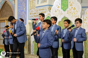 حال و هوای حرم مطهر رضوی در شام میلاد حضرت معصومه سلام الله علیها