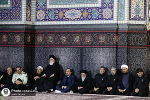 آیین خطبه&zwnj;خوانی شب عاشورای حسینی در حرم مطهر رضوی -2