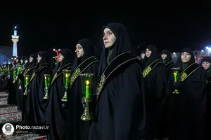 آیین خطبه&zwnj;خوانی شب عاشورای حسینی در حرم مطهر رضوی -1