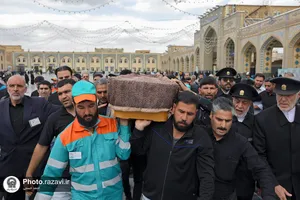 تشییع پاکبان خدوم مشهدی در حرم مطهر رضوی