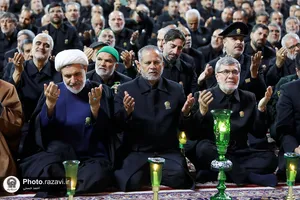 مراسم شام غریبان امام حسین(علیه&zwnj;السلام) در حرم مطهر رضوی
