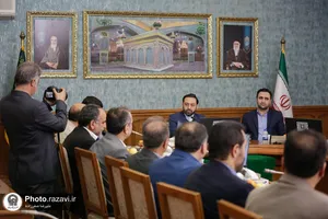 دیدار جمعی از اعضای جامعه هتلداران ایران با قائم&zwnj;مقام تولیت آستان قدس رضوی