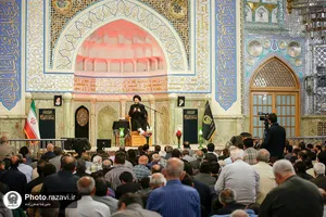 مراسم عزاداری شب شهادت امام صادق(علیه&zwnj;السلام) در حرم مطهر رضوی