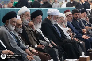 مراسم بزرگداشت آیت&zwnj;الله سیدموسی شبیری زنجانی در حرم مطهر رضوی
