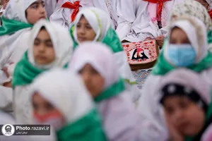 جشن تکلیف دختران تازه مکلف شده در حرم مطهر رضوی
