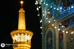 حال و هوای حرم مطهر رضوی در شب ولادت حضرت زهرا سلام الله علیها