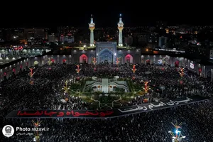 آیین خطبه&zwnj;خوانی شب شهادت امام رضا علیه&zwnj;السلام در حرم مطهر رضوی