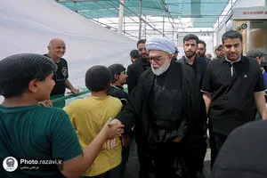 بازدید تولیت آستان قدس رضوی از موکب بنیاد رضوی