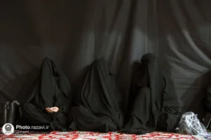 مراسم سوگواری دهه آخر صفر در اردوگاه باغ خاتون
