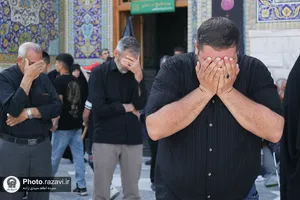 عزاداری عاشورای حسینی در حرم مطهر رضوی