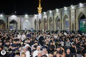 آیین ابوقربه، لیله العباس در حرم مطهر رضوی