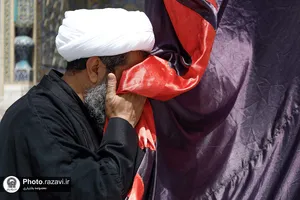 عزاداری تاسوعای حسینی در حرم مطهر رضوی-1