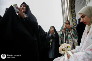 اقامه نماز عید قربان در حرم مطهر رضوی