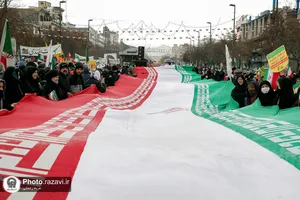 راهپیمایی پرشکوه 22 بهمن در مشهد-٢