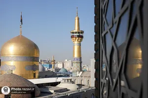 سیاه&zwnj;پوشی حرم مطهر رضوی در عزای شهادت حضرت زهرا(س)