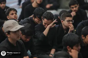 عزاداری نوجوانان در هفتمین روز شهادت امام حسین علیه السلام
